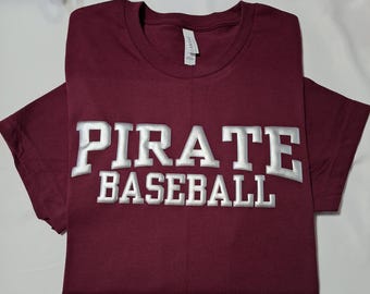 Benutzerdefinierte Puff Baseball Shirt, Puff Vinyl Baseball Shirt, Puff Baseball Shirt, Spieltag Shirt, Baseball Shirt, Baseball Spieltag Shirt