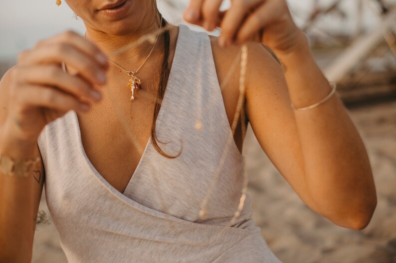 3-1 necklace gold necklace sun necklace Layered Necklace SUN Necklaces Personalized Necklace Birthday Gift for Her ready to ship gift