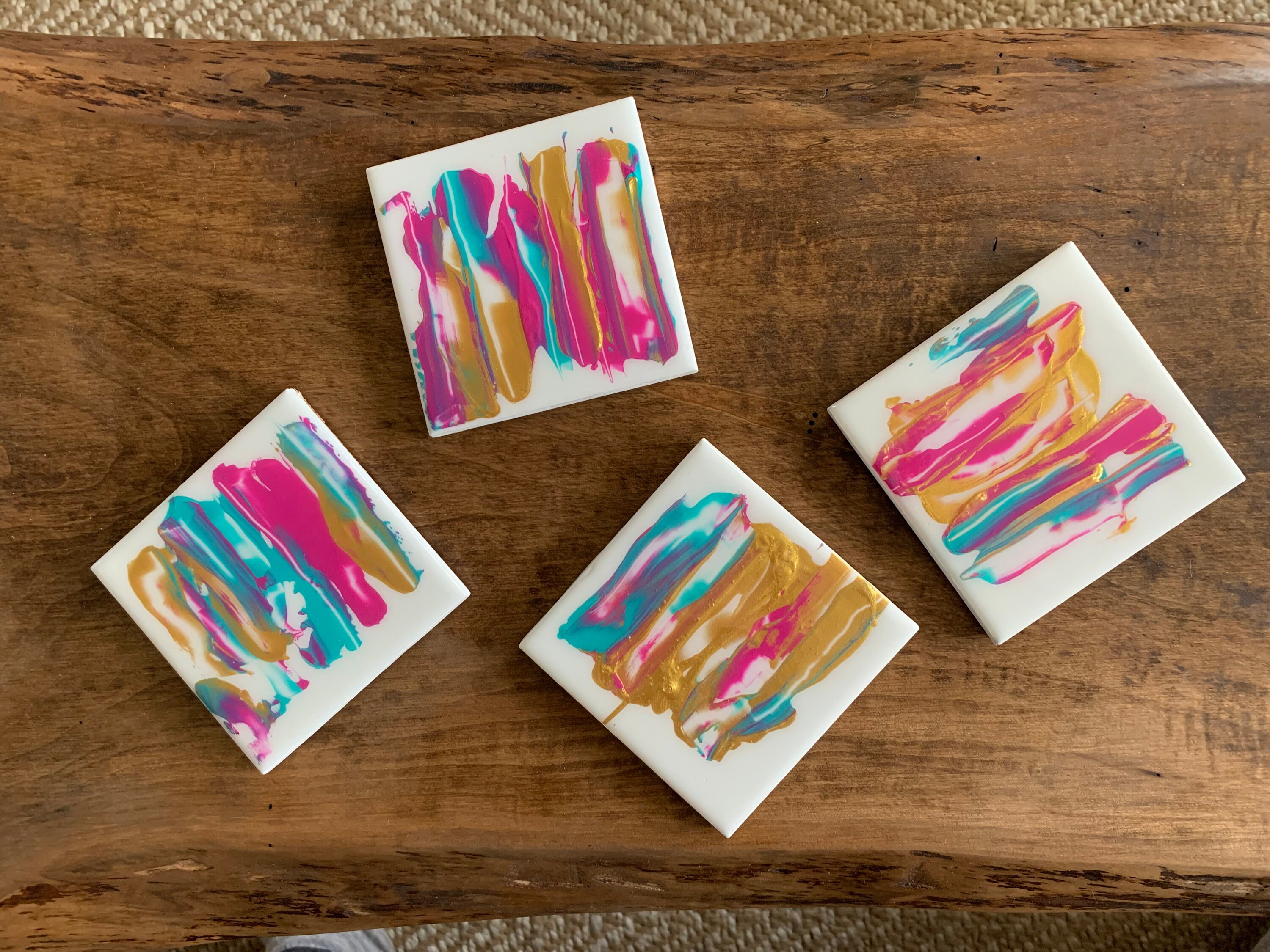 Hand Painted Coaster Etsy