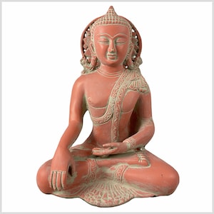 Earthing Buddha brass salmon 24 cm 3.8kg