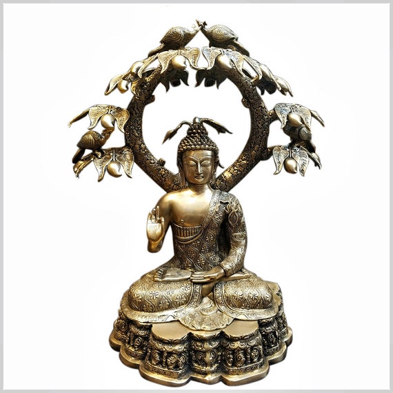 Large Buddha Bodhi Tree 75 Cm 40kg Brass - Etsy