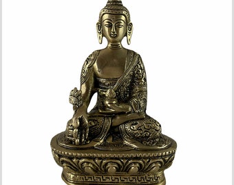 Medicine Buddha Dragon Brass 1kg 17,5 cm