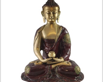 Enlightened Buddha Ashtamangala Brass Bordeaux 3kg