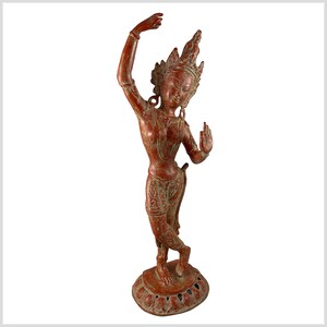 Mayadevi Mother Buddha&#39;s Brass red antique 51 cm 3,7kg
