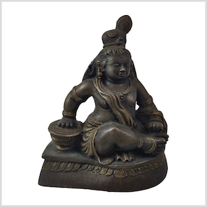 Old Baby Krishna Statue Bronze 1.567kg 16.5cm