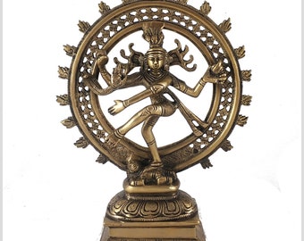 Shiva Nataraja tanzend 29cm 2,9kg Messing Natraj Hinduismus