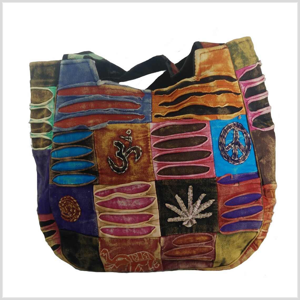 hippie patchwork backpack