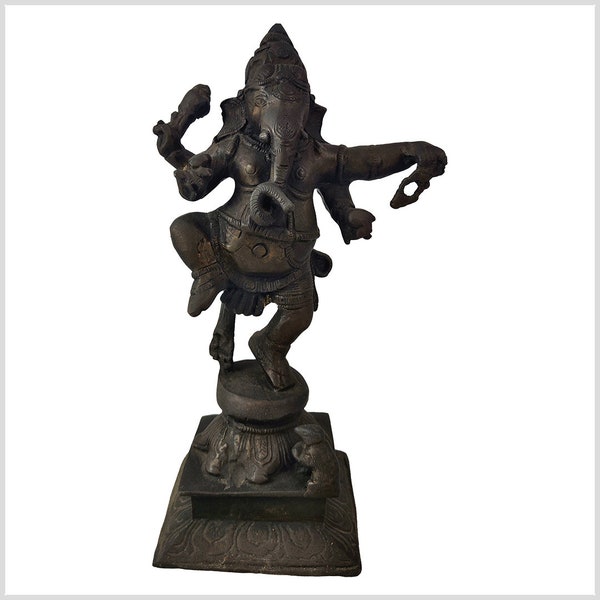 Danse Ganesha Rishi Bronze antique 28,2 cm 2,6 kg