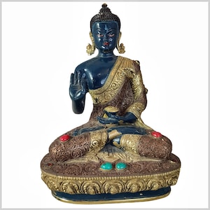 Rzadki Budda Vitarka 21,6 cm 2,33 kg antyczny drut mosiężny