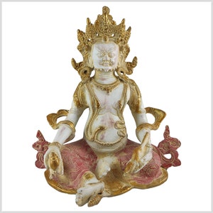 Dzambhala - god of wealth brass white red gold 3kg 25 cm *single piece*