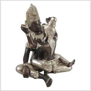 Buda Shakti Yab-Yum Samantabhadra Cobre-Plata 25 cm 6kg