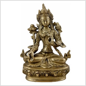 White Tara - Sitatara brass 20 cm