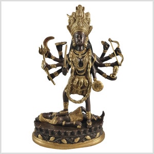 Kali on pedestal 5kg 37 cm brass copper