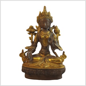 White Tara - Sitatara brass coffee brown 20 cm