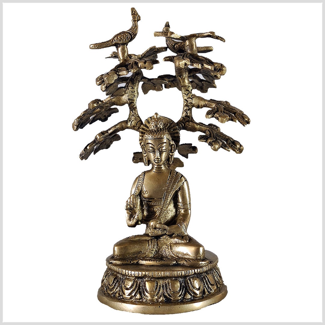 Bouddha sous le bodhibaum arbre de vie 18 cm à la main du Etsy France