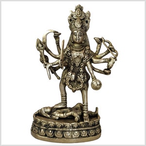 Kali statue brass 22 cm 1.6kg