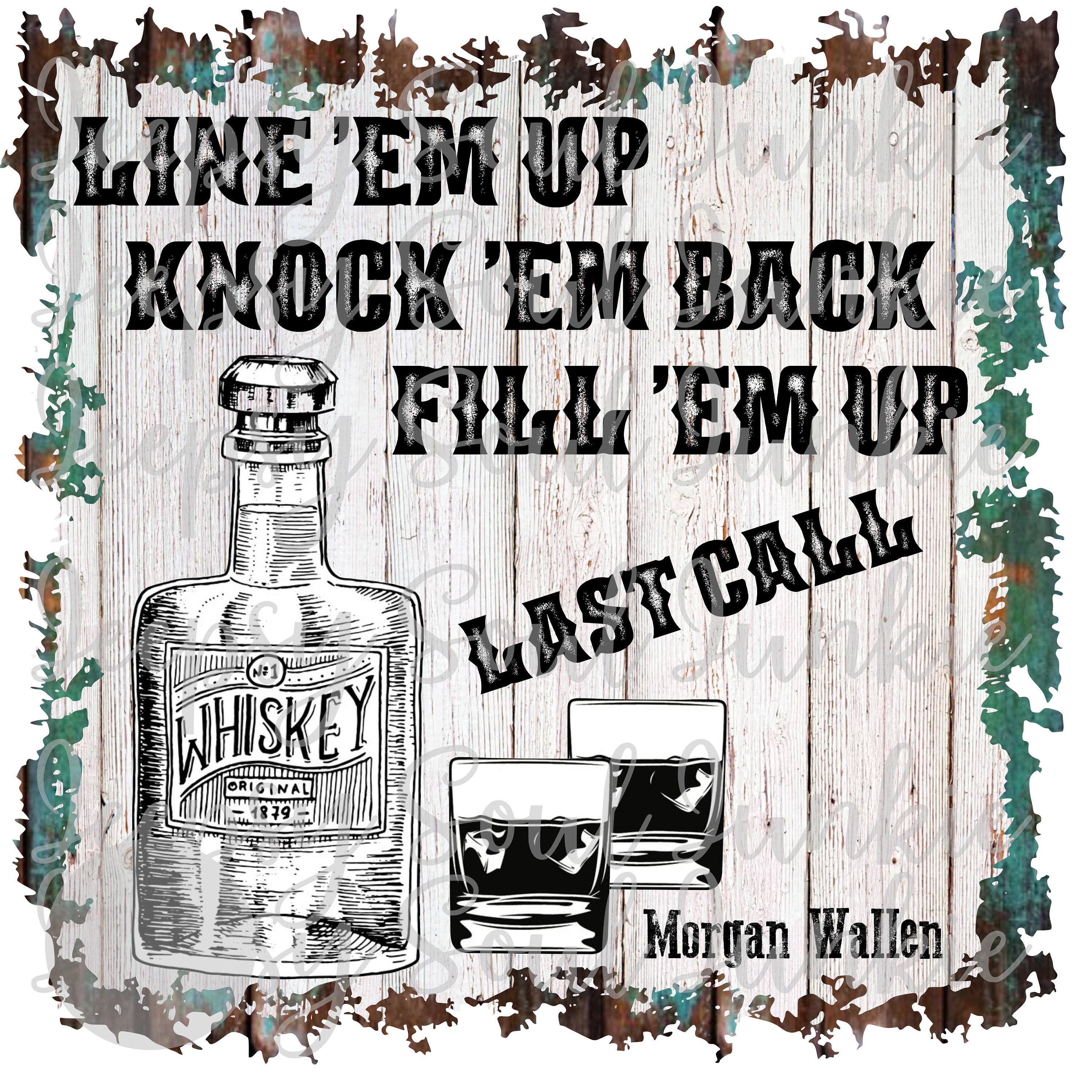 Whiskey WallenCountry SongPNG File Etsy