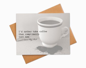 Louisa May Alcott Note Cards | Little Women Blank Cards | Literary Gift