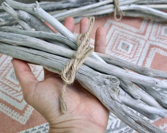 Natural Driftwood Bundles | Freshwater Driftwood | Wood for Crafting | Beach House Decor | Brown Gray White Driftwood | Various Sizes