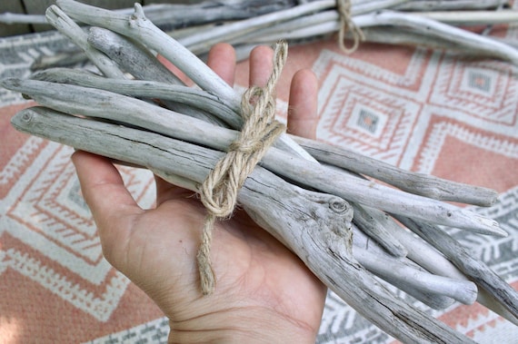 Natural Driftwood Bundles | Freshwater Driftwood | Wood for Crafting | Beach House Decor | Brown Gray White Driftwood | Various Sizes