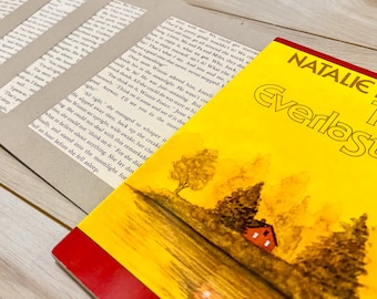 Tuck Everlasting Card | Upcycled Book Pages