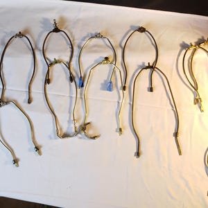 vintage lamp harp set of 13
