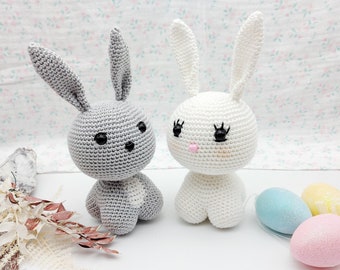 Bunny - modèle au crochet - allemand, 2 variantes