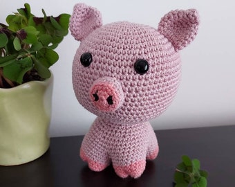 Pig - crochet pattern - German