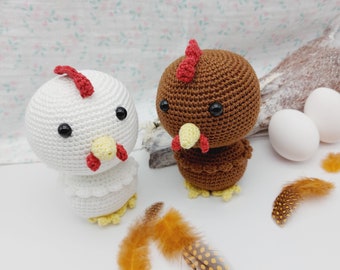 Chicken - Hen - Chicken - crochet pattern, German