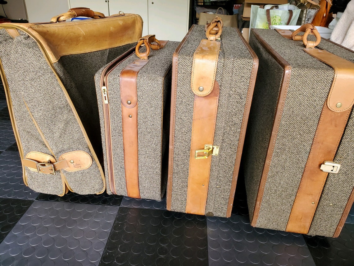 Vintage Hartmann Luggage 4 Piece Set Etsy