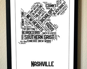 Nashville Breweries Map