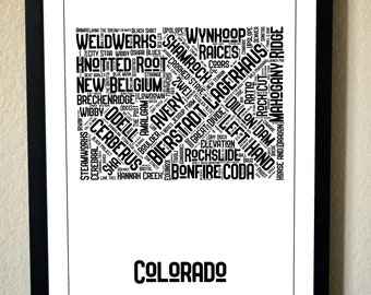 Colorado Breweries Print