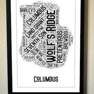 Columbus Breweries Map