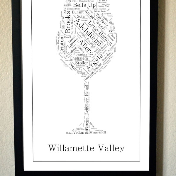 Willamette Valley Wineries Artwork