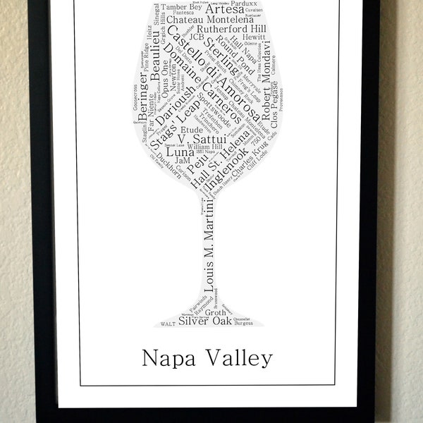 Napa Valley Wineries Artwork