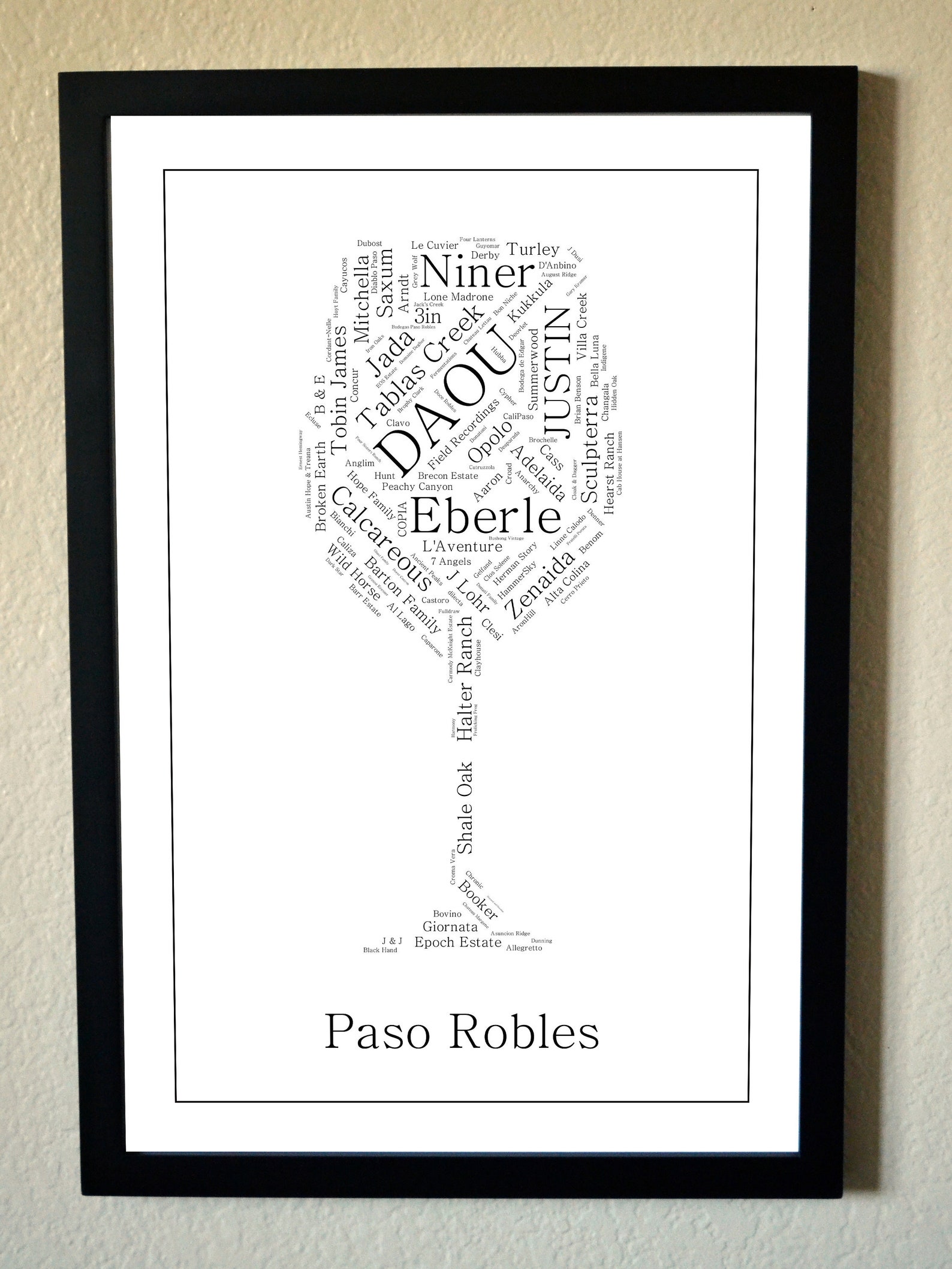 Paso Robles Wineries Artwork Etsy