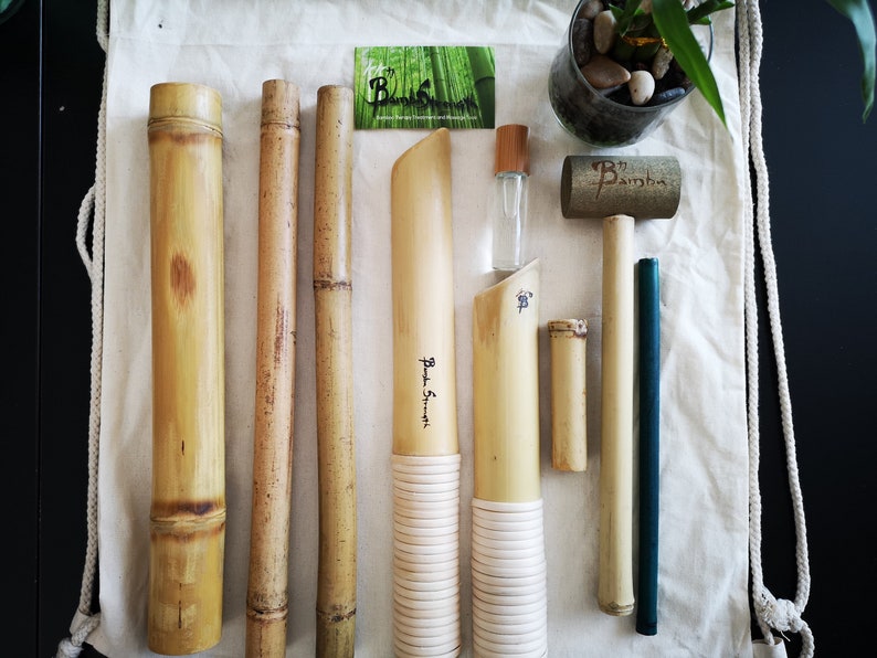 New Bamboo Massage Tool Therapy Kit for Muscle Tension Relaxation