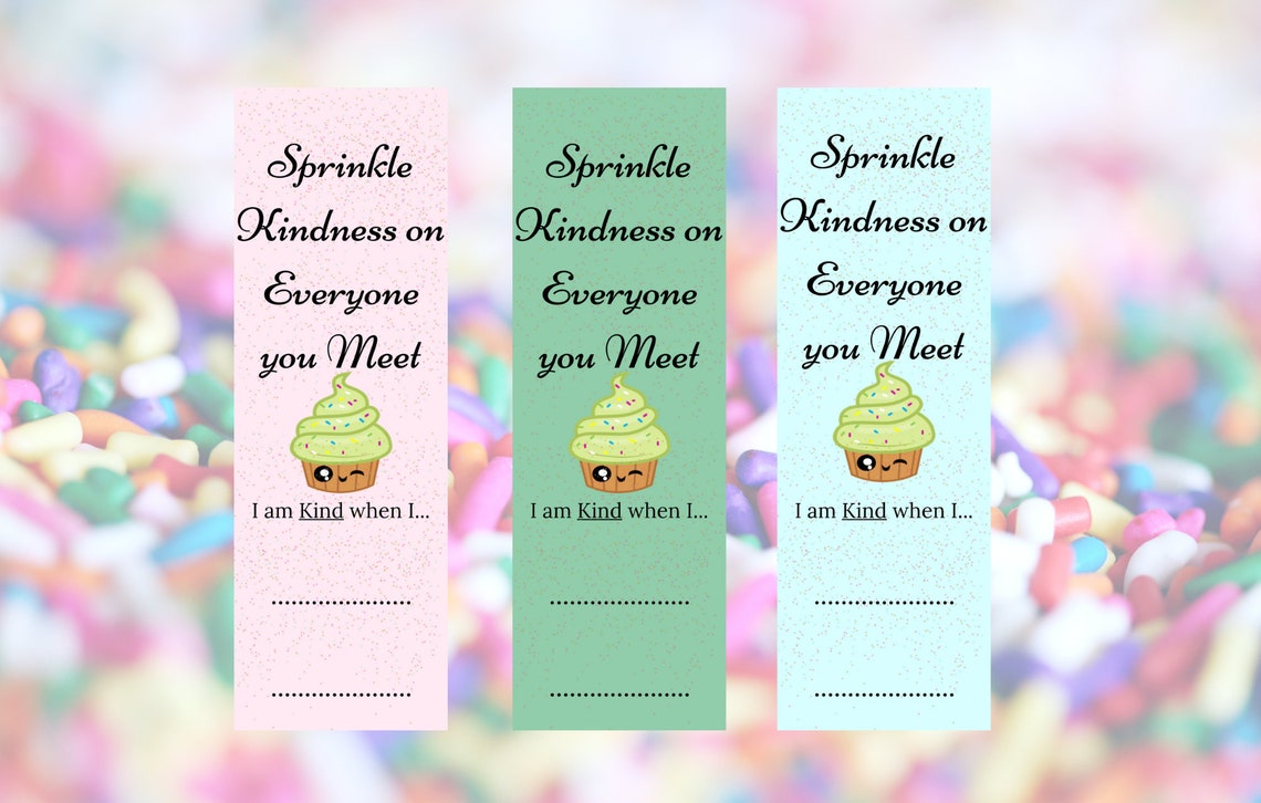 printable bookmark kindness digital download quote 3 etsy