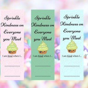 printable bookmark kindness digital download quote 3 etsy