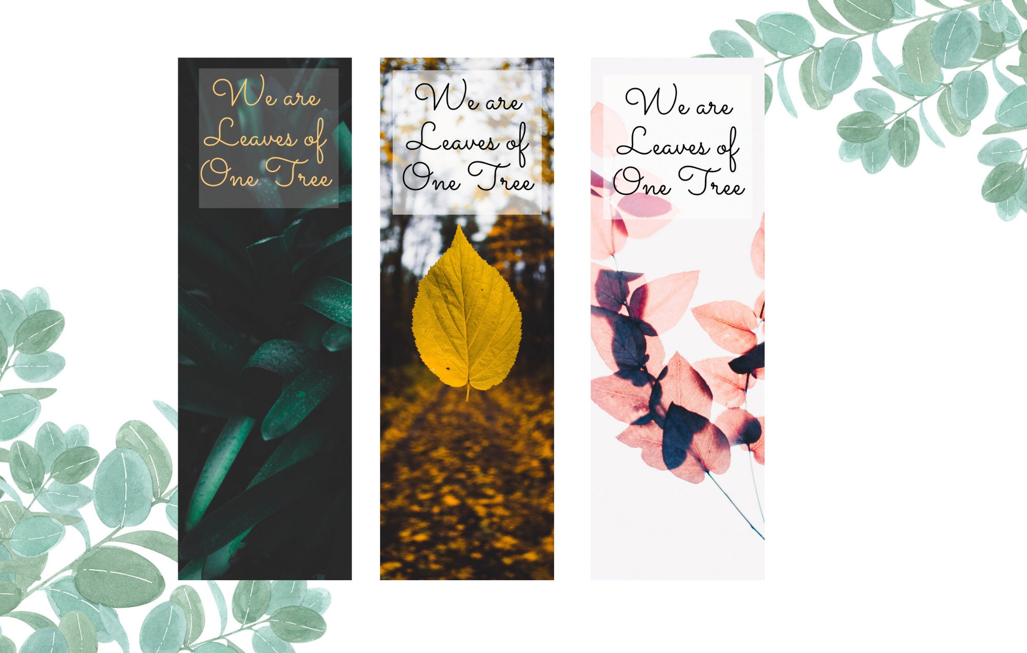printable bookmark digital download quote 3 bookmarks per etsy