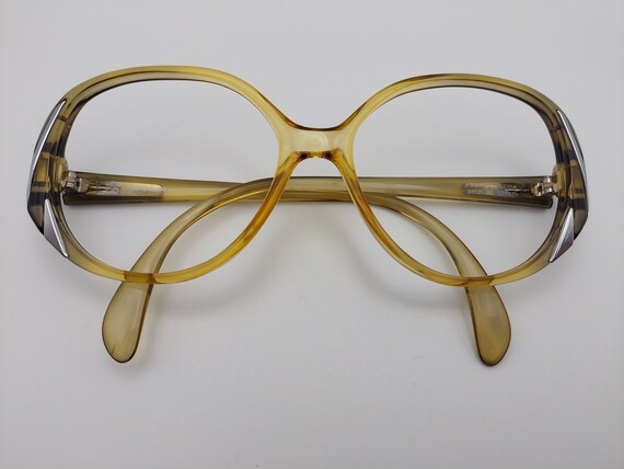 Vintage Viennaline 3052 Clear/Olive Eyeglass Frame - image 3