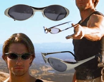 Vintage Iguana '40792' Small Oval Sunglasses