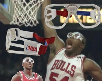 Vintage Society Optiks N701 'NBA' RARE Sports Goggles w/ Strap