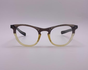 Vintage Brown and Cream Eyeglasses