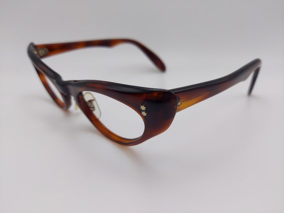 Vintage French Ropco Cateyed Eyeglasses - image 3