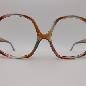 Vintage Japanese Renauld Large 'Color Splash' Eyeglasses