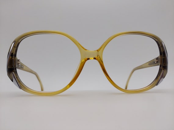 Vintage Viennaline 3052 Clear/Olive Eyeglass Frame - image 2