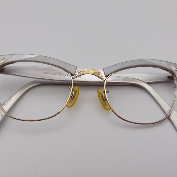 Vintage American Optical (5-1/4) Alum Eyeglasses