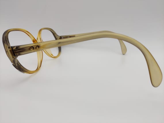 Vintage Viennaline 3052 Clear/Olive Eyeglass Frame - image 4