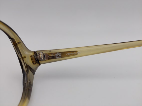 Vintage Viennaline 3052 Clear/Olive Eyeglass Frame - image 6